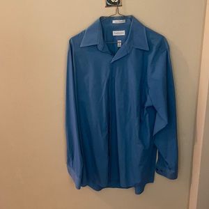 Medium blue button up shirt